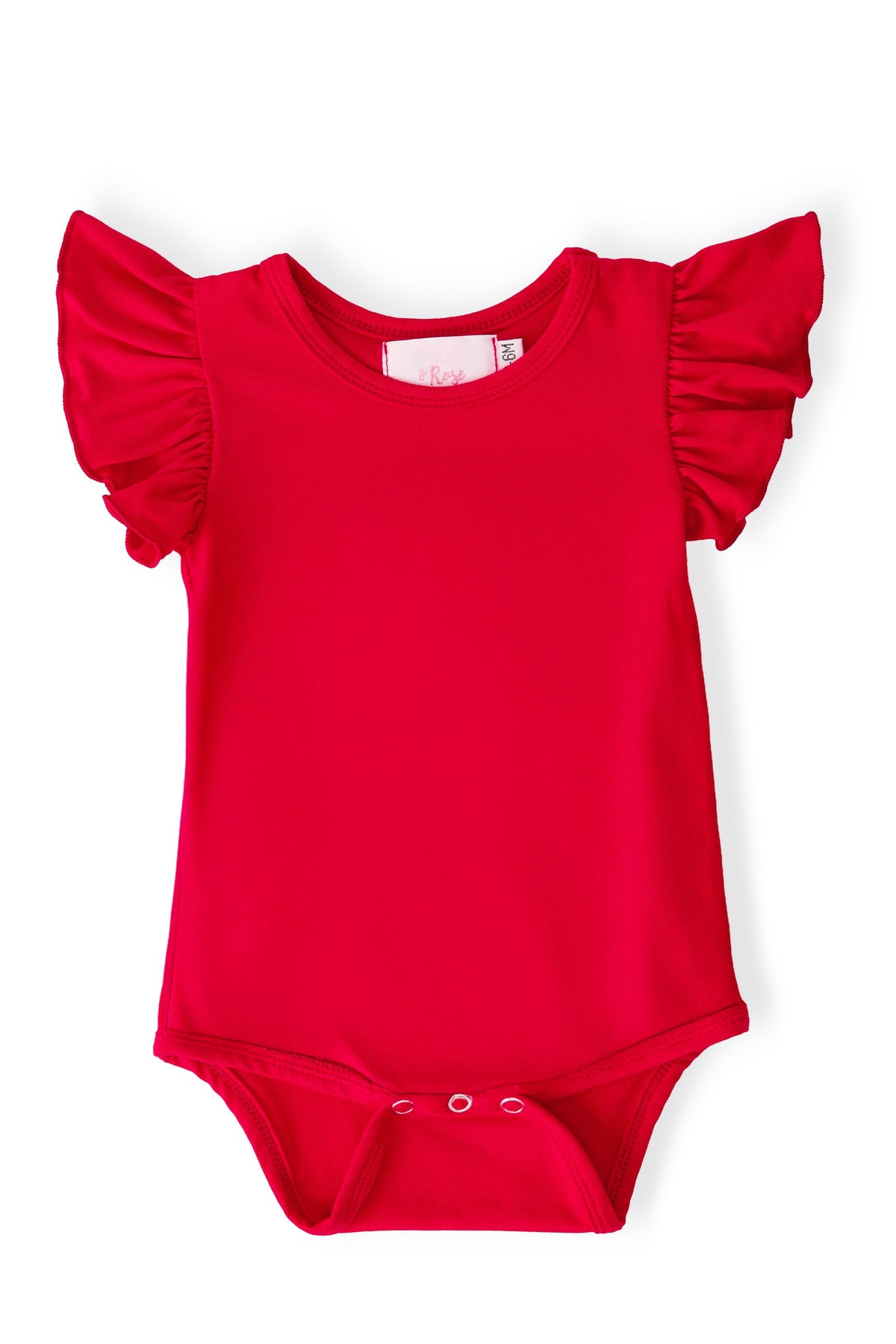 Red S/S Flutter Bodysuit 1