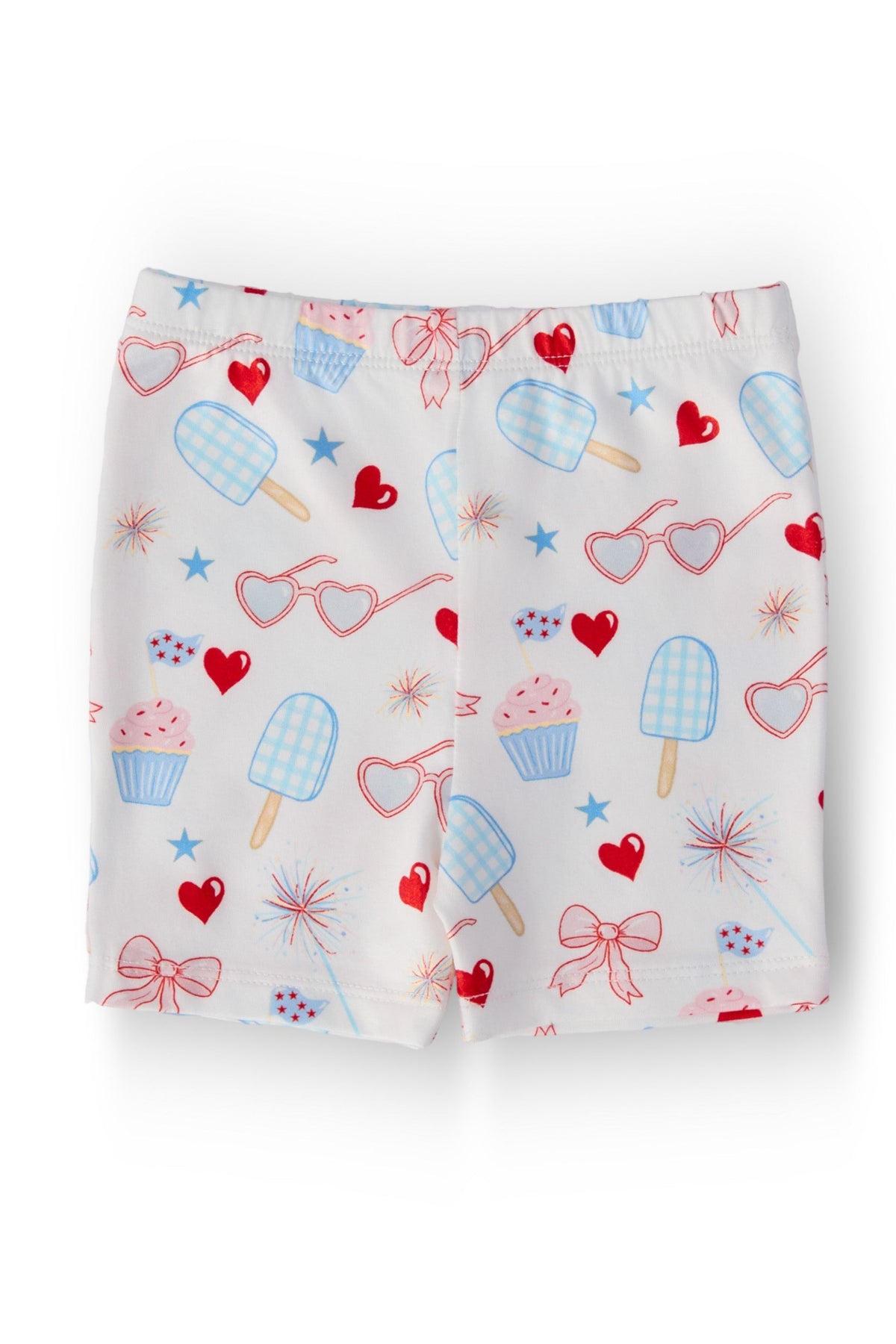 Red, White & Sweet Twirl Shorts 1