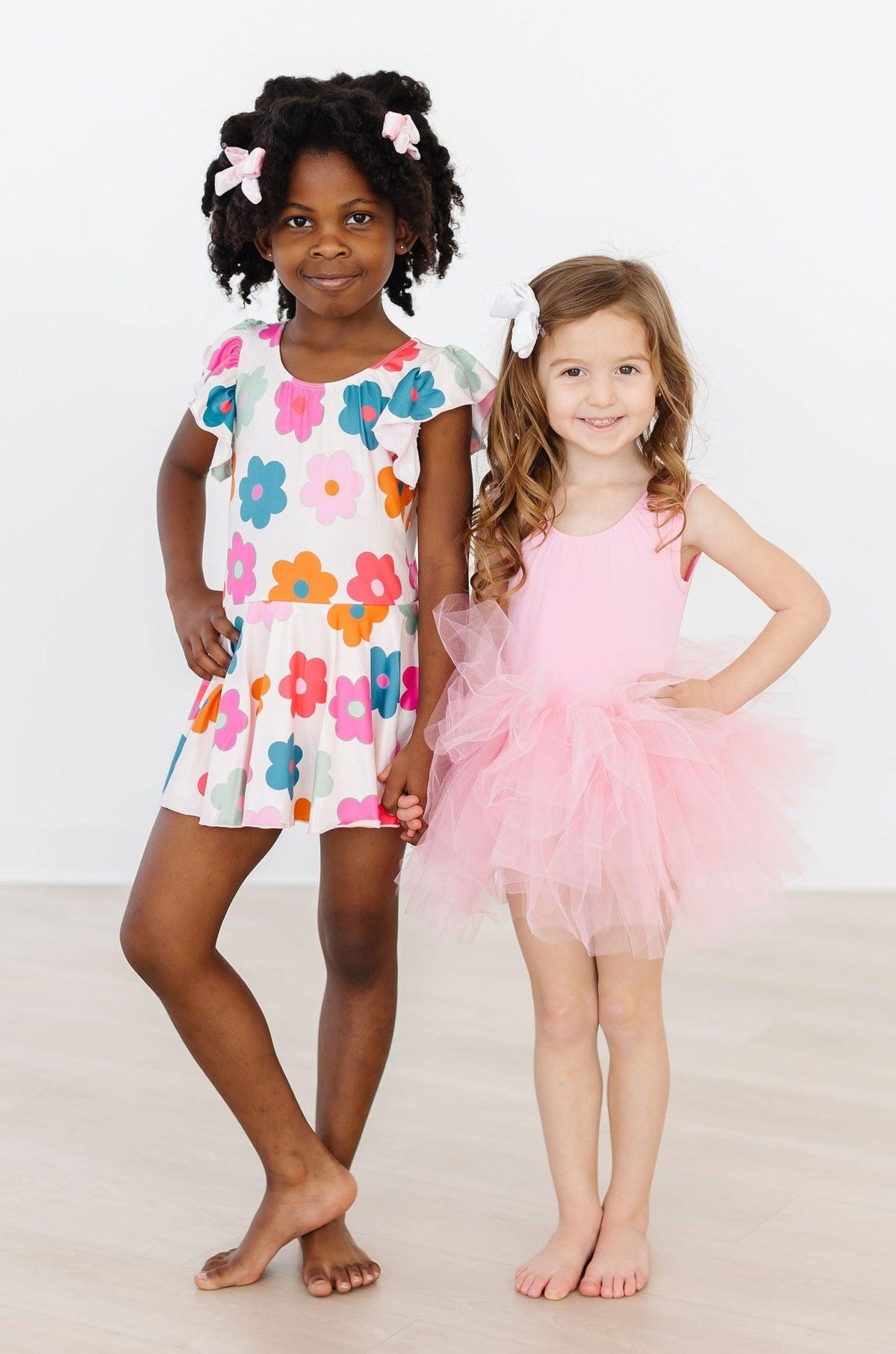 Retro Floral S/S Twirl Leotard 2