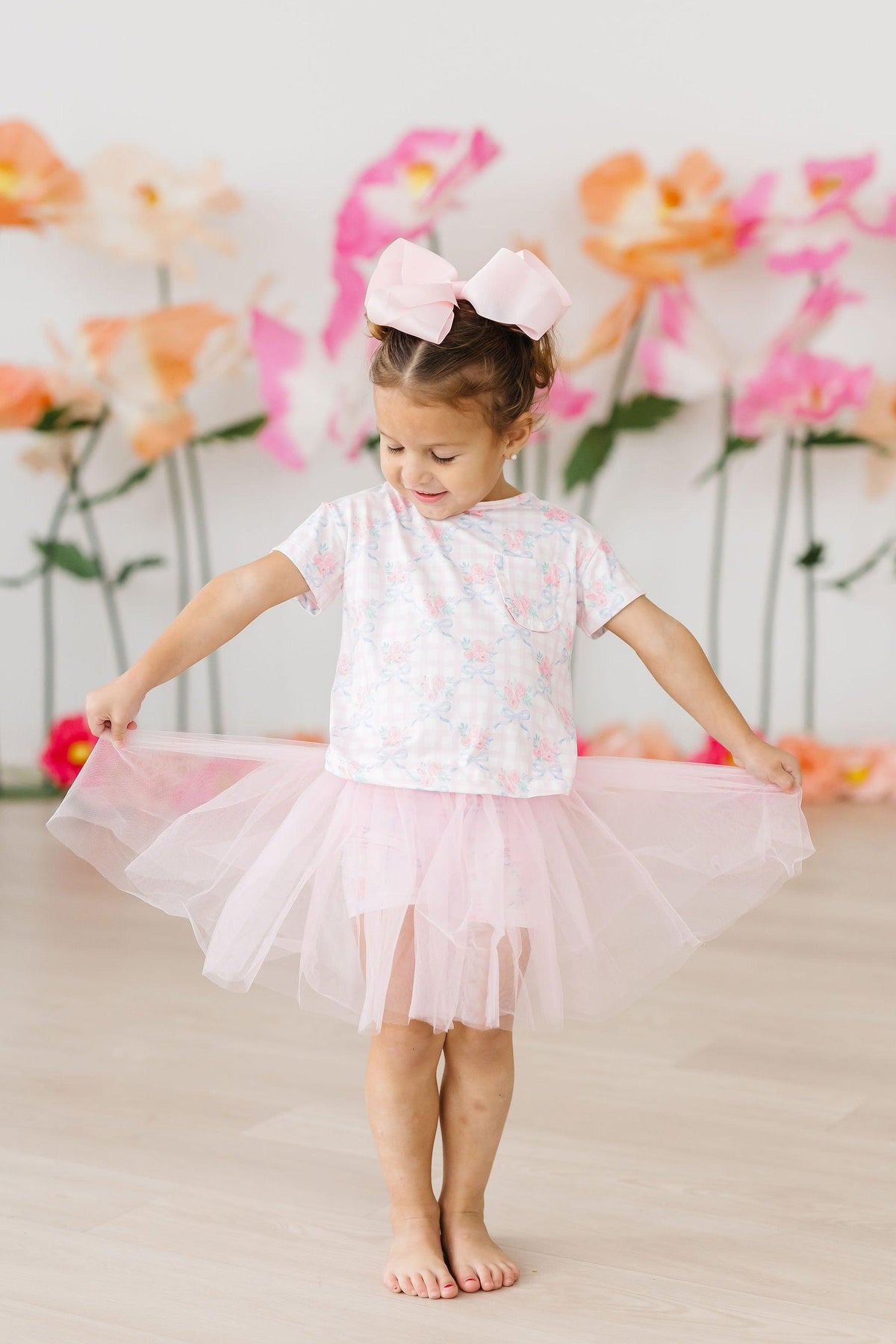 Ribbons & Roses Ruffle Pocket Tee 2