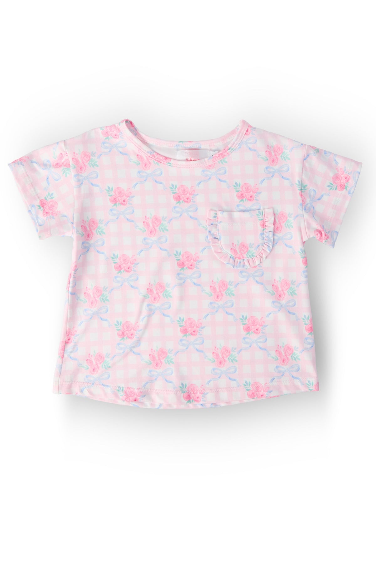 Ribbons & Roses Ruffle Pocket Tee 1