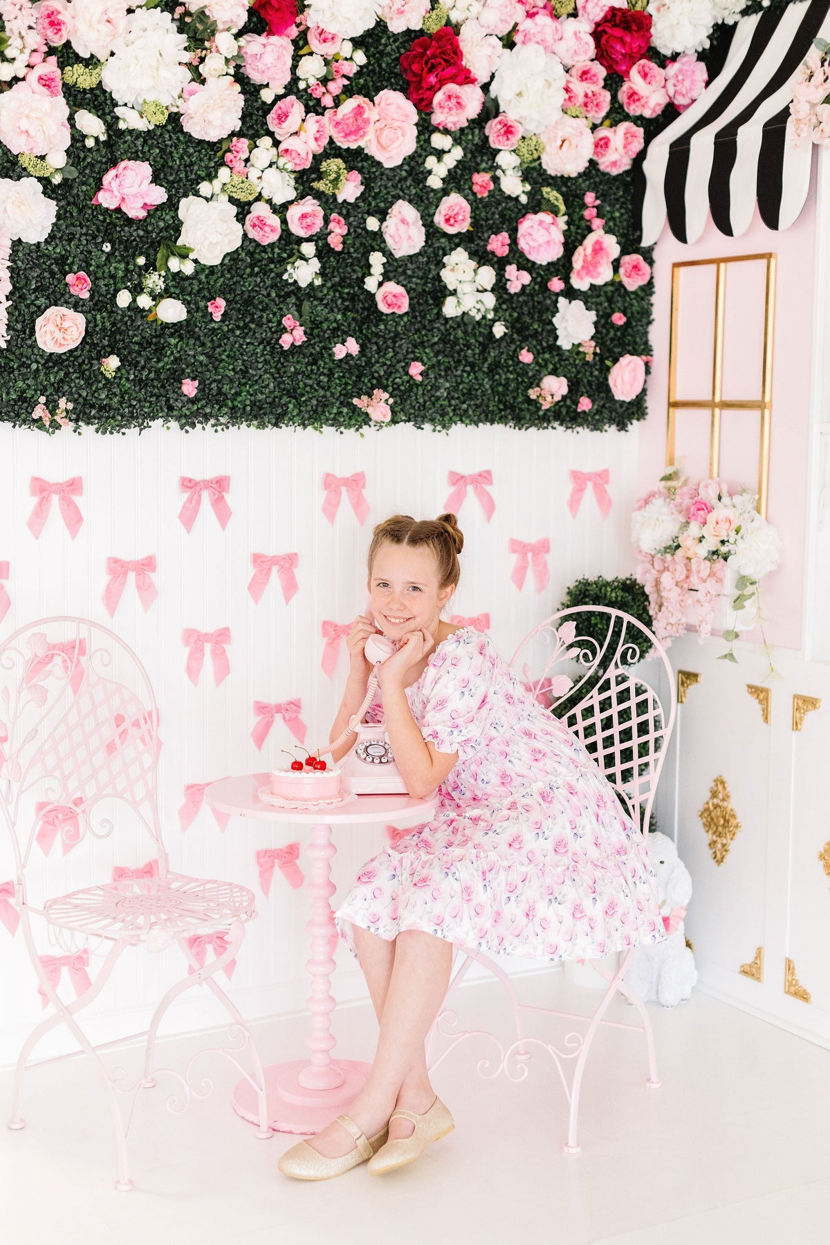 SALE Rose Garden Smocked Ruffle Dress 2