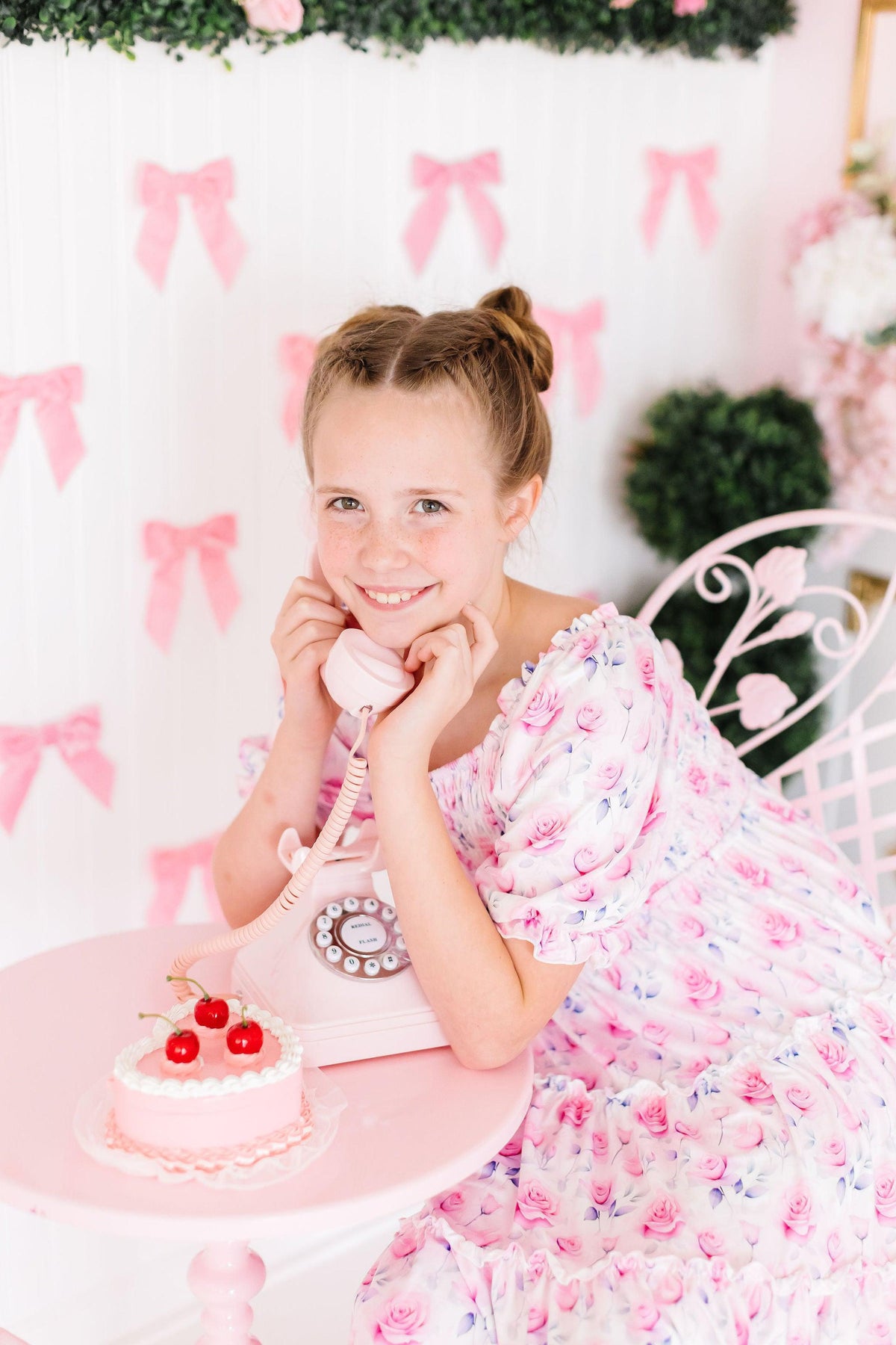 SALE Rose Garden Smocked Ruffle Dress 6