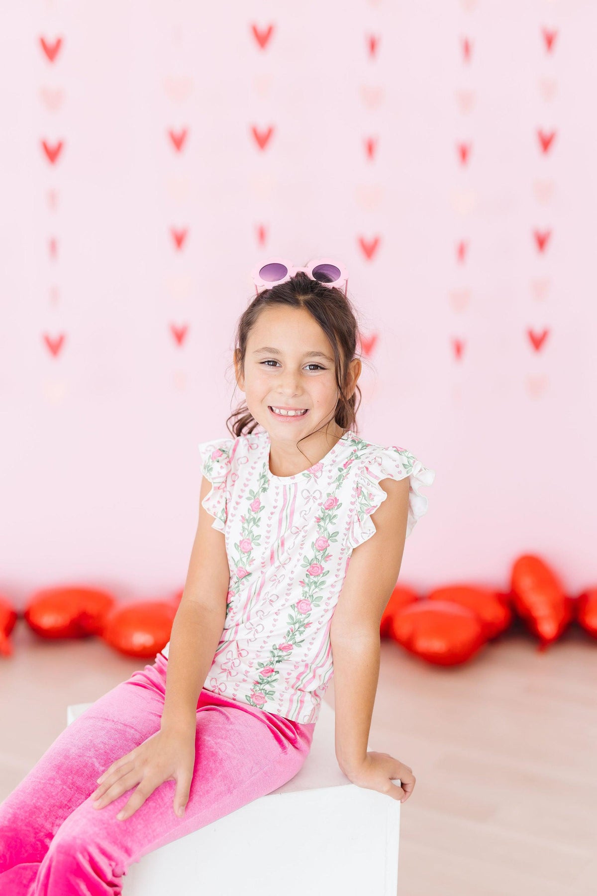 Rosebud Bows S/S Ruffle Tee 3