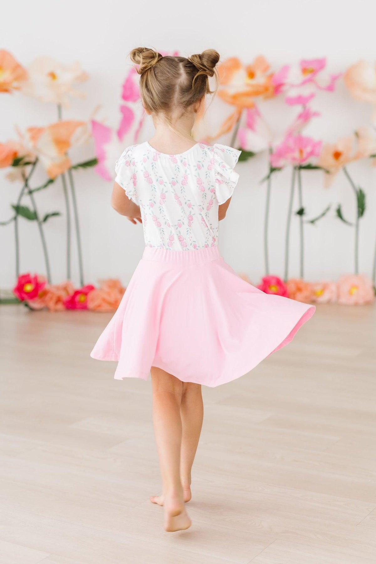 Rosie Posie S/S Flutter Sleeve Leotard 6