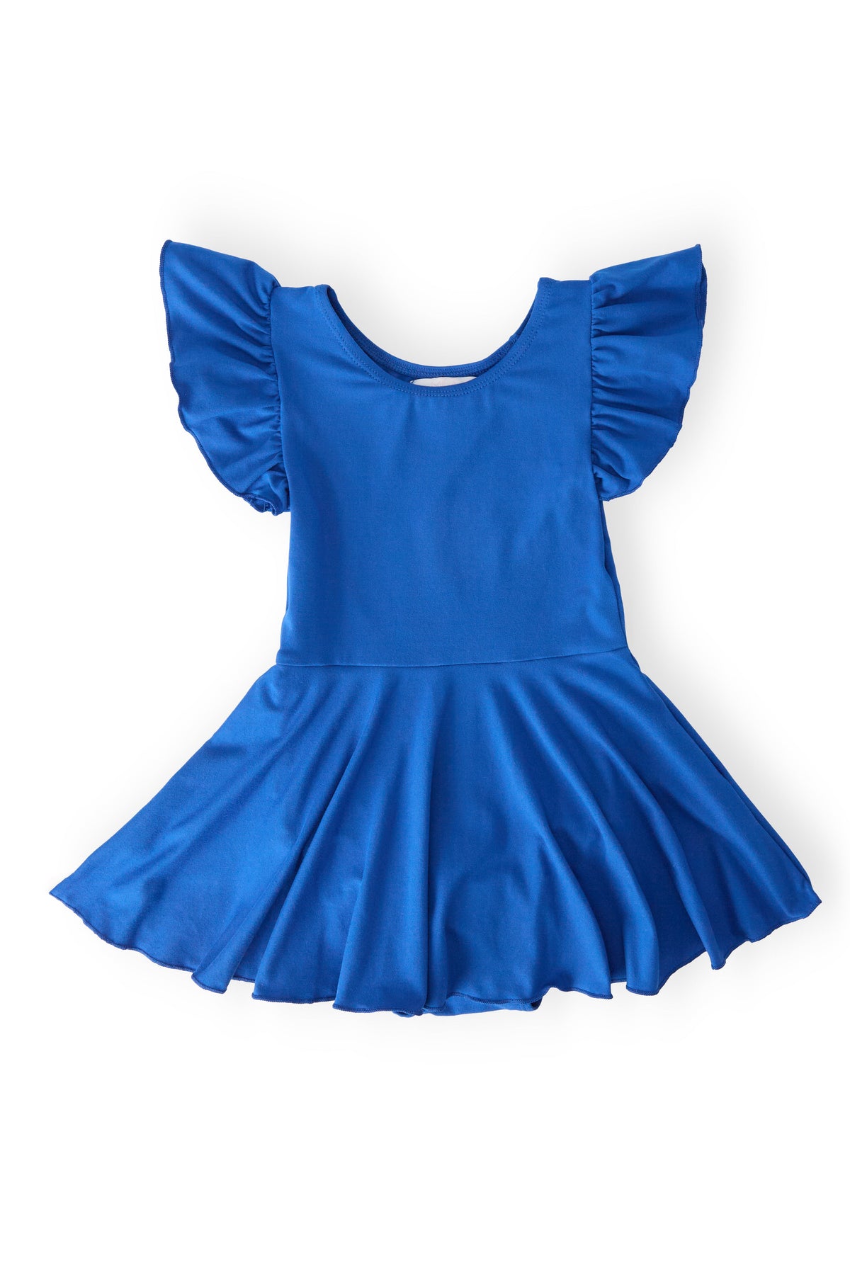 Royal Blue S/S Twirl Leotard 1