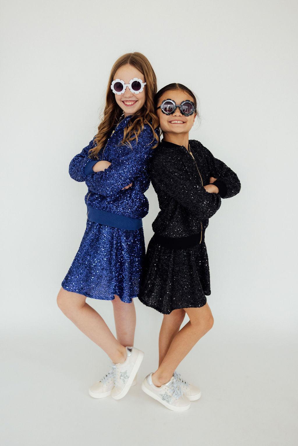 Royal Blue Sequin Twirl Skort 3