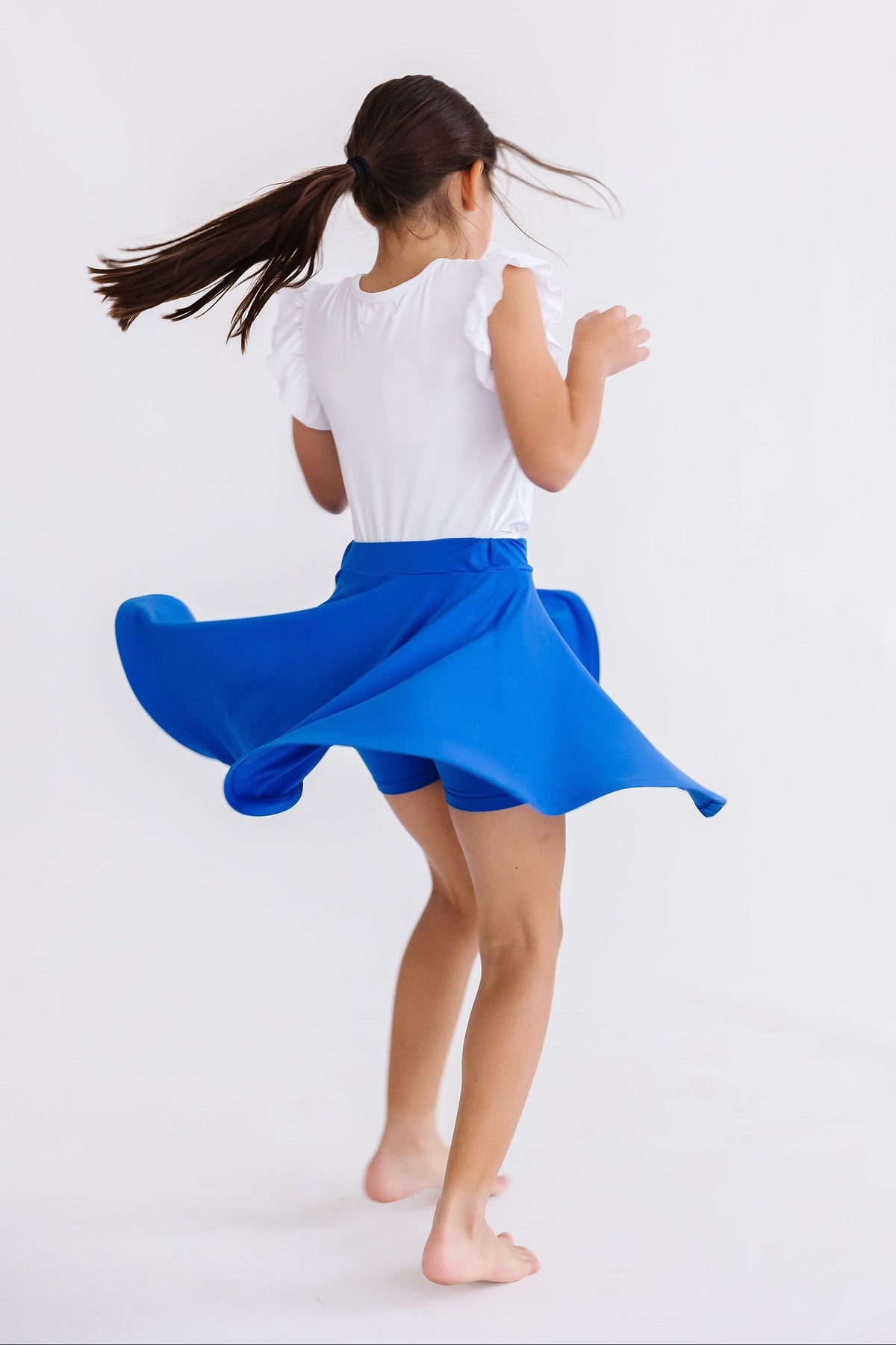 Royal Blue Twirl Skort 2