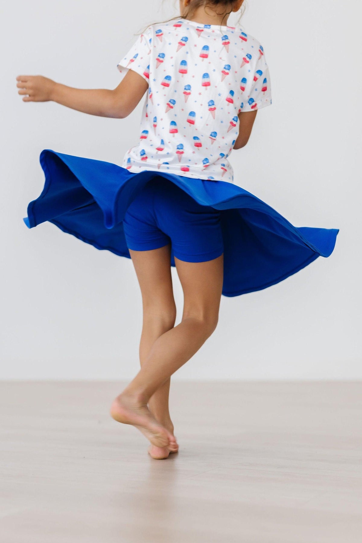 Royal Blue Twirl Skort 3