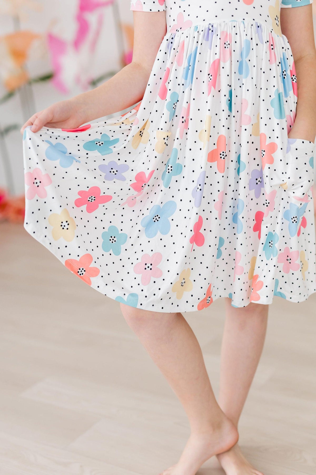 Dots & Daisies S/S Pocket Twirl Dress 4