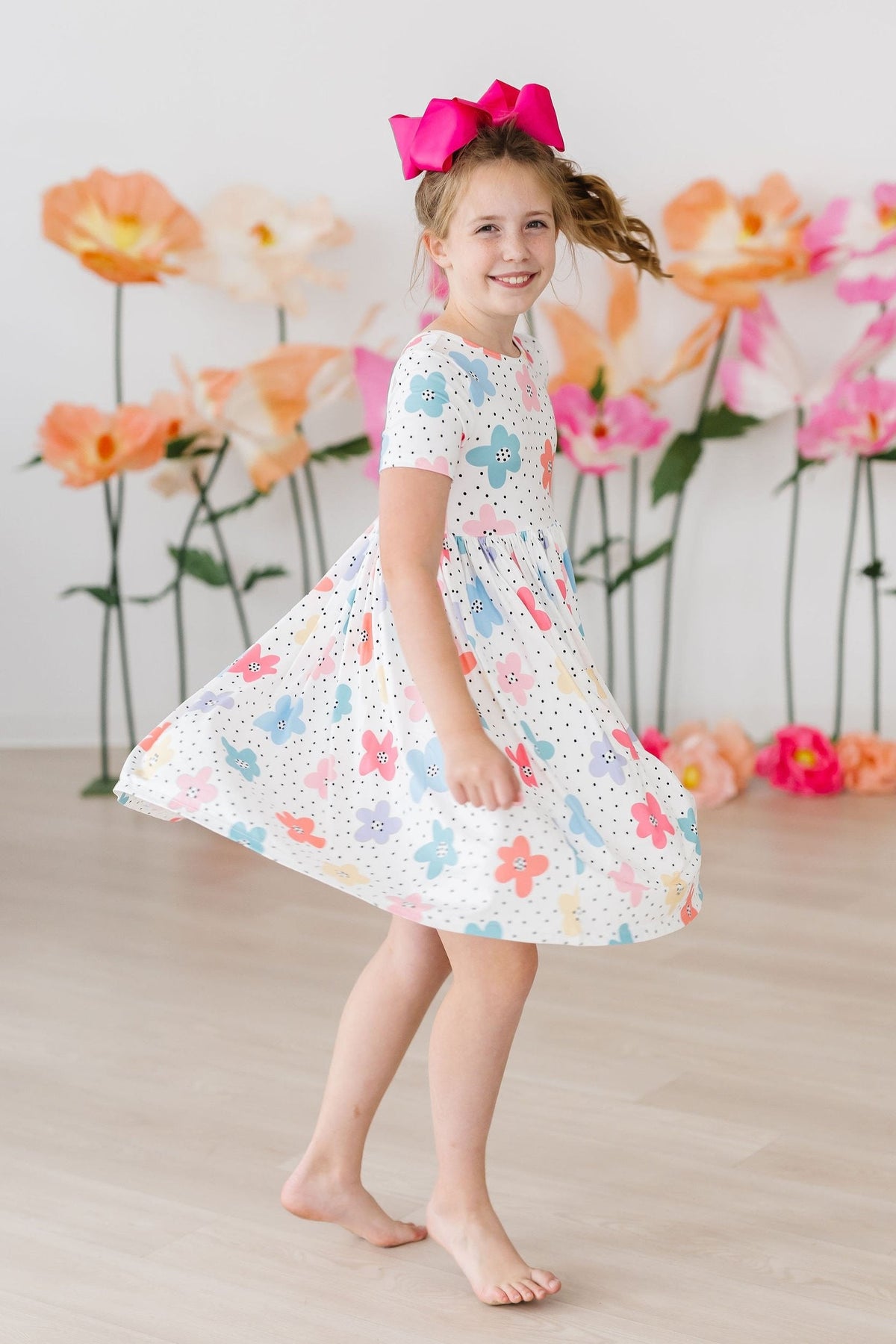 Dots & Daisies S/S Pocket Twirl Dress 5