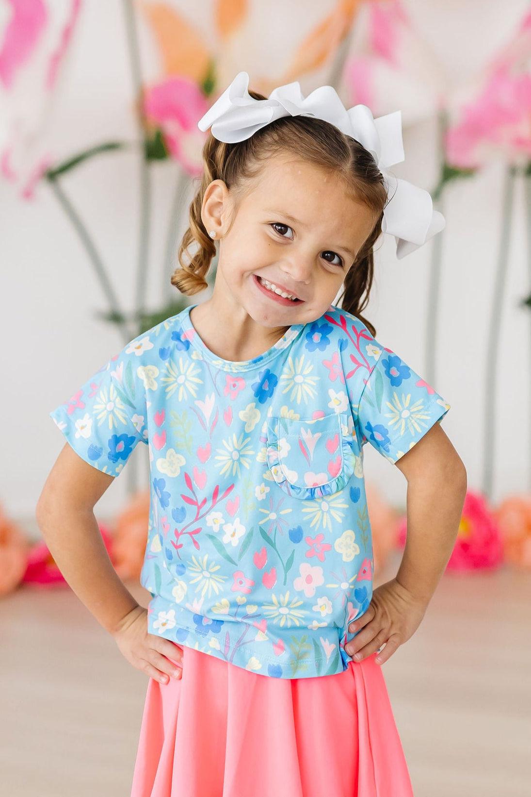 Springtime Splendor Ruffle Pocket Tee 3