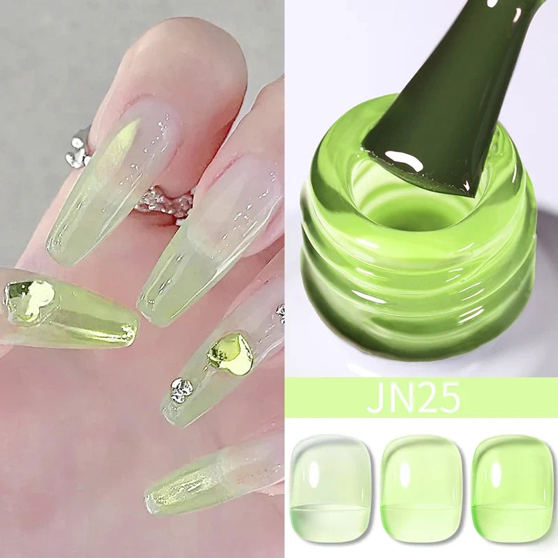 BORN PRETTY 10ml Blood Red Jelly Gel Nail Polish Halloween Nails Art Gel Polish Sheer Translucent Nail Gel for Winter Manicure 29