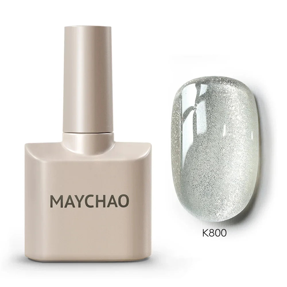 MAYCHAORomantic Galaxy Cat Eye Gel Nail Polish With Magnet Soak off UV Holographic Magnetic Rainbow Gel Polish for Nail Manicure 72