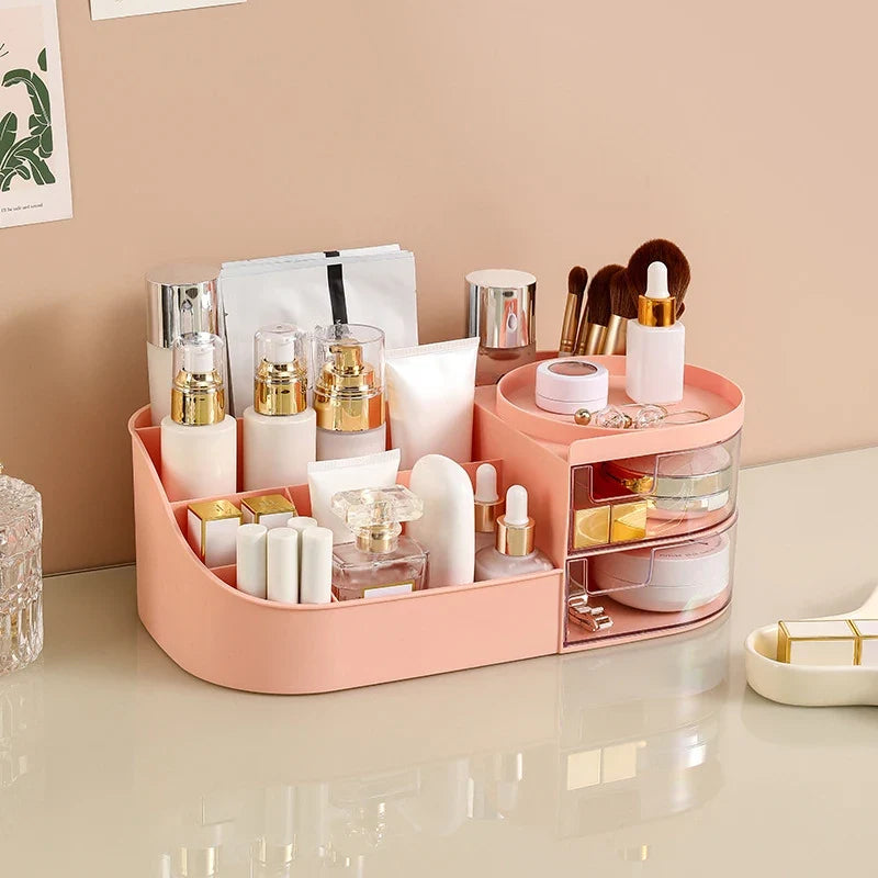 Table Makeup Storage Box Cosmetic Storage Organizer Jewelry Nail Polish Dormitory Makeup Container Desktop Sundries Storage Box 3
