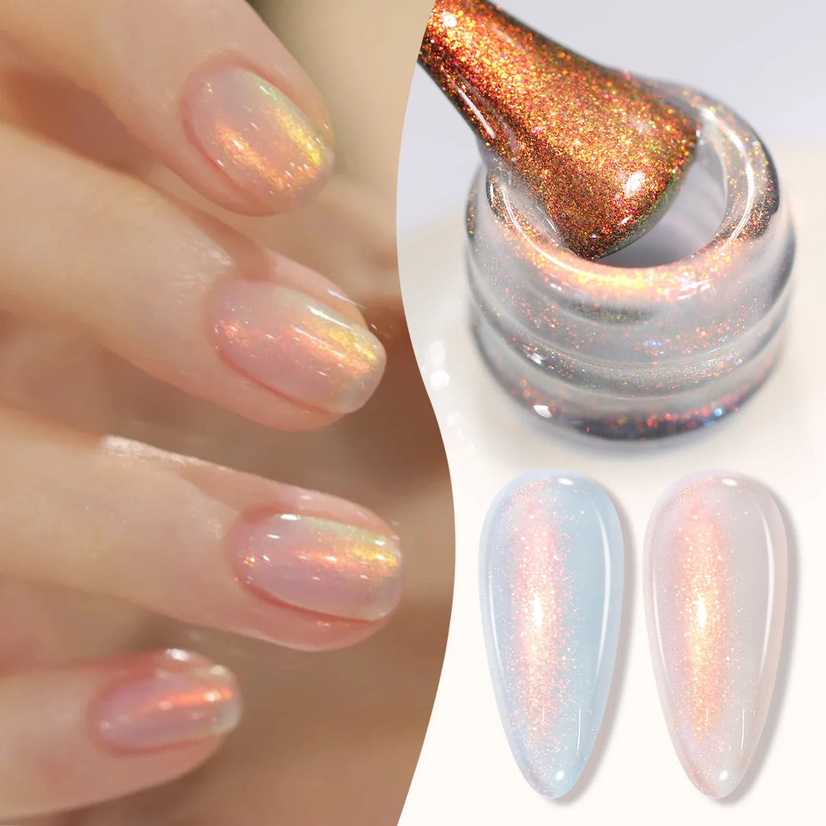 BORN PRETTY Milky Jelly Rubber Base Gel for Gel Nail Polish 15ml Russian Self-leveling Nude Color Soak Off Semi Permanent UV Gel 18