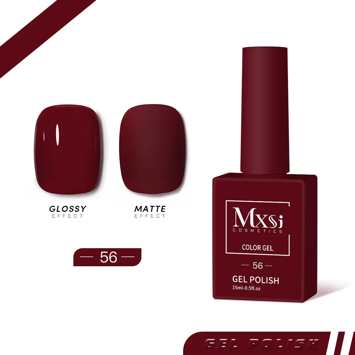 Mxsi 15ml Gel Nail Polish Neon Brown Royal Blue Red Green Pastal Nude Nail Art Varnish Gel Lacquer Top Coat UV Gel Nail Not Set 37
