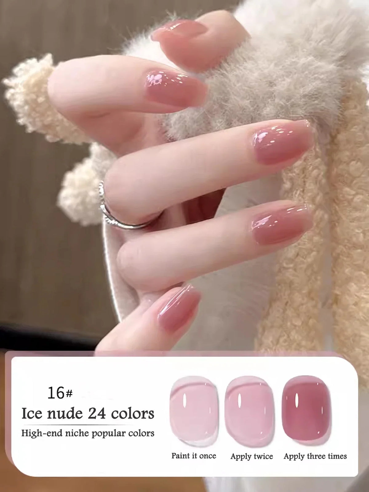 10ML 1-24PCS Milk White Jelly Gel Nail Polish Nail Art 2026 New Popular Nail Supplies UV LED Light Nails Black Red Nails 34