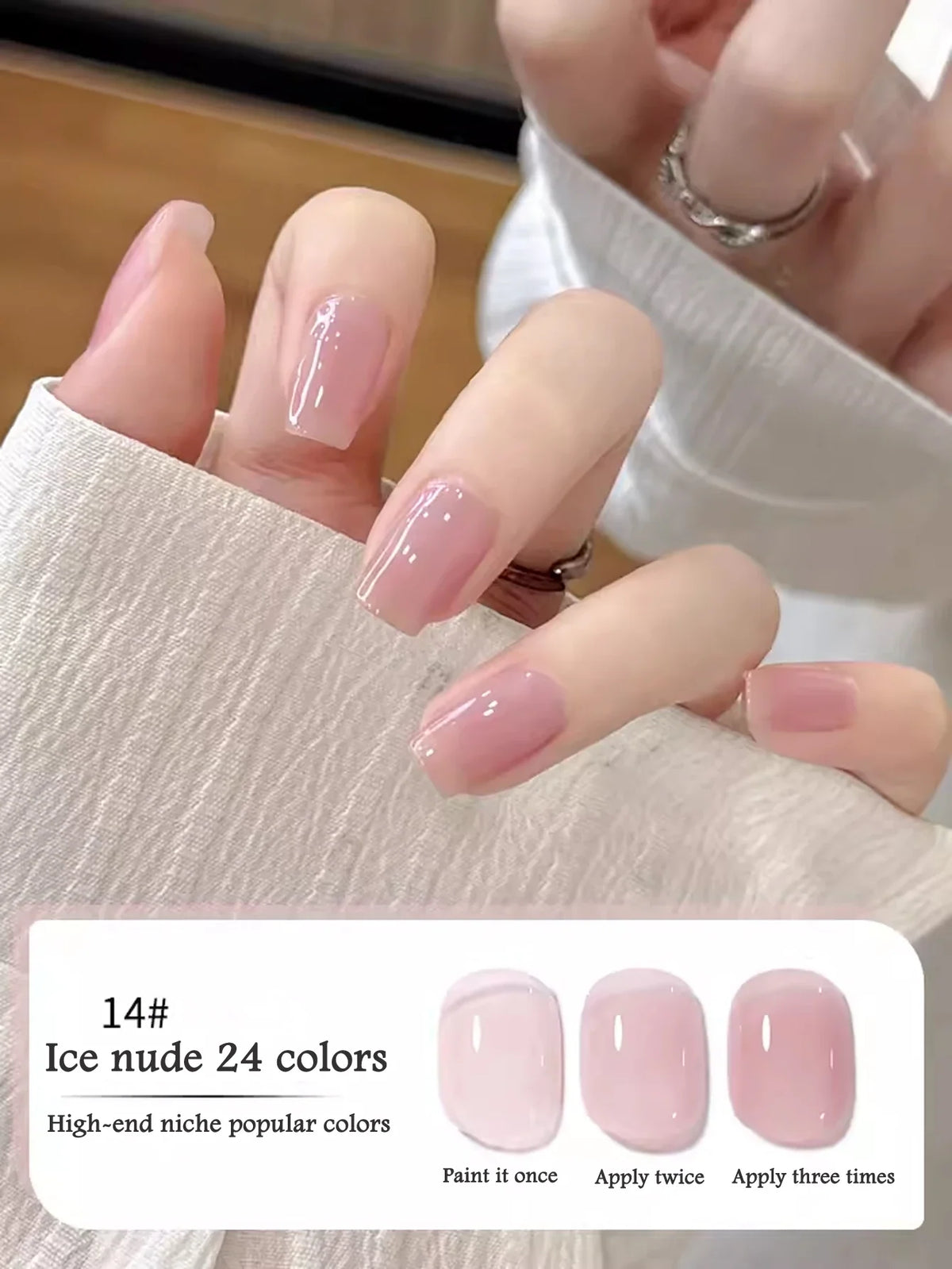 10ML 1-24PCS Milk White Jelly Gel Nail Polish Nail Art 2026 New Popular Nail Supplies UV LED Light Nails Black Red Nails 21