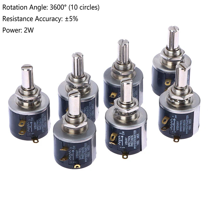 ZLinKJ 534 Series Wire Wound Potentiometer | Precision 2W Multi-Value Resistor 3