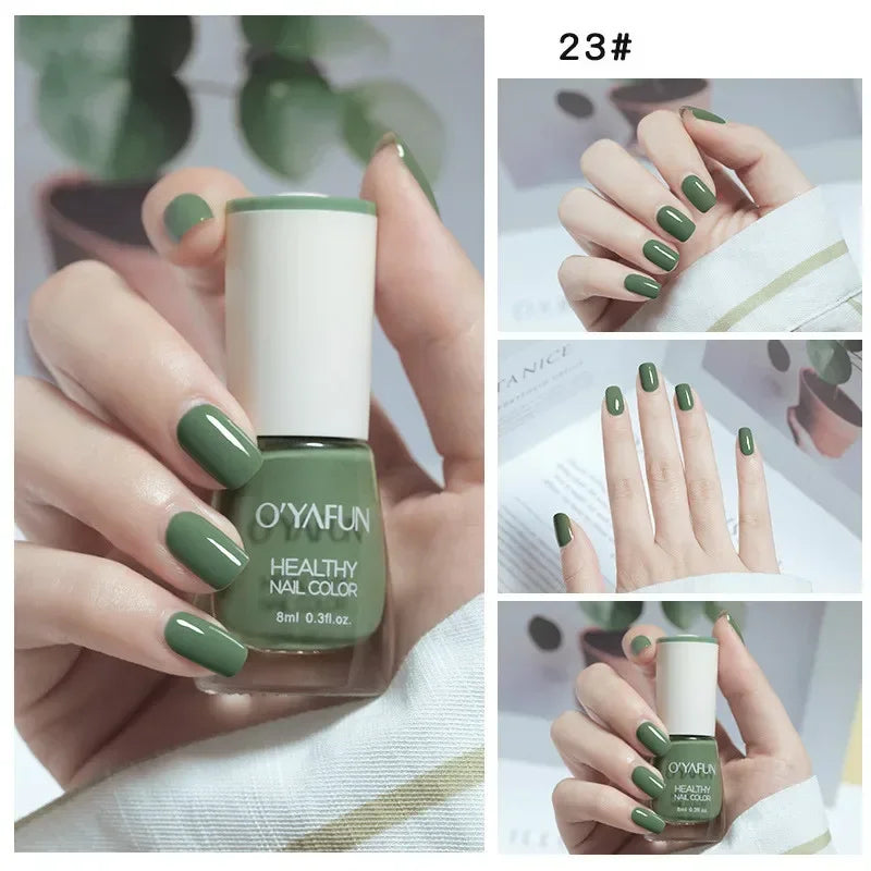 No-bake Nail Polish Nail Art Tearable Quick Dry Normal Without Lamp Nail Polish Glitter Sequins UV Varnish Nails Tools 26