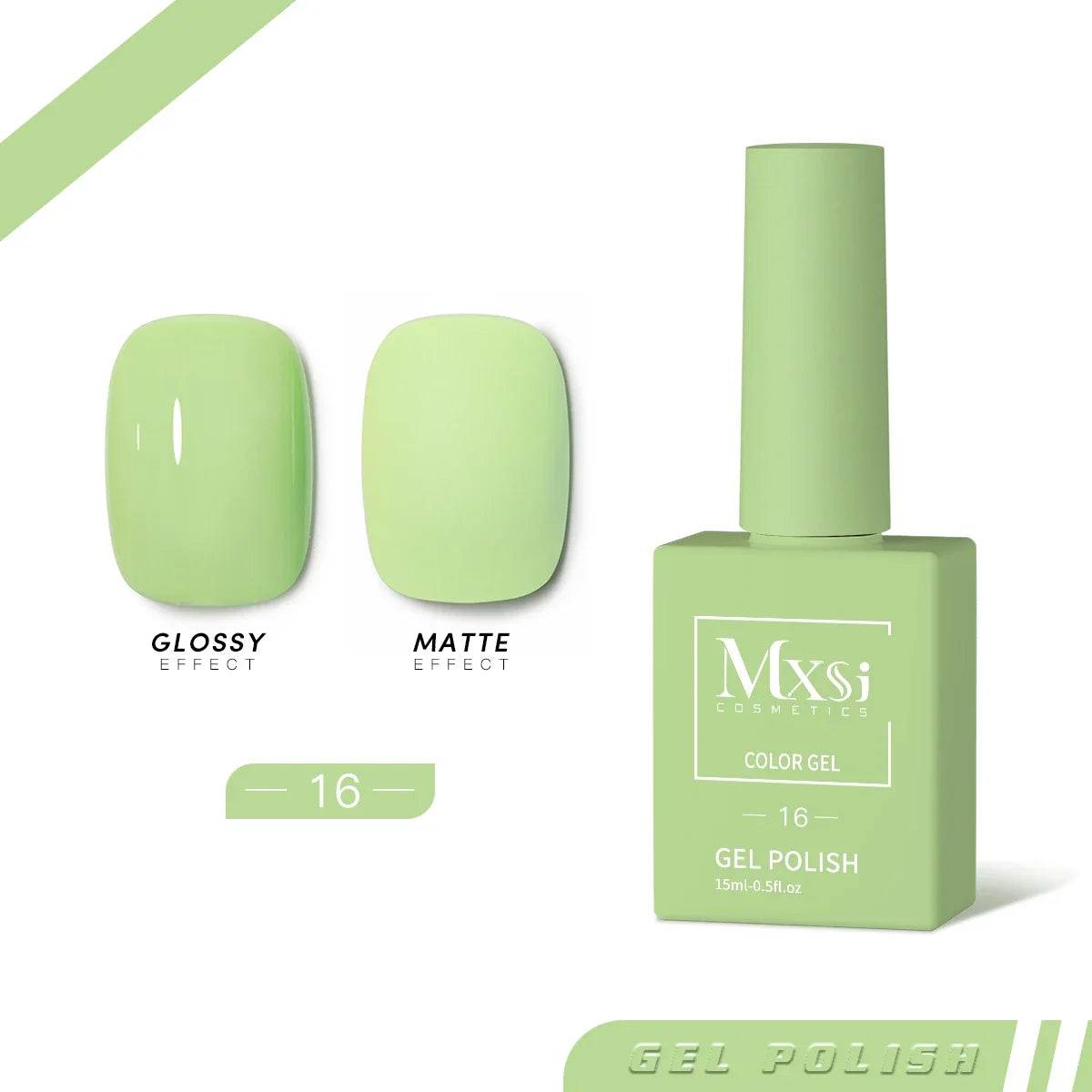 Mxsi 15ml Gel Nail Polish Neon Brown Royal Blue Red Green Pastal Nude Nail Art Varnish Gel Lacquer Top Coat UV Gel Nail Not Set 13