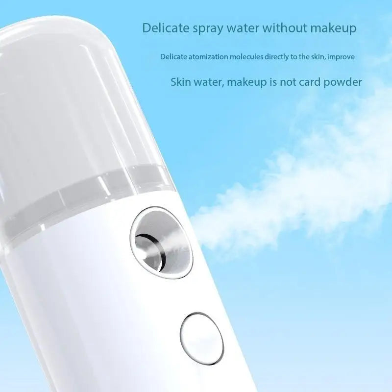 White Hydration Meter Nano Spray Hydration Meter Face Hydration Disinfectant Machine Humidifier Small Steam Face Home Use