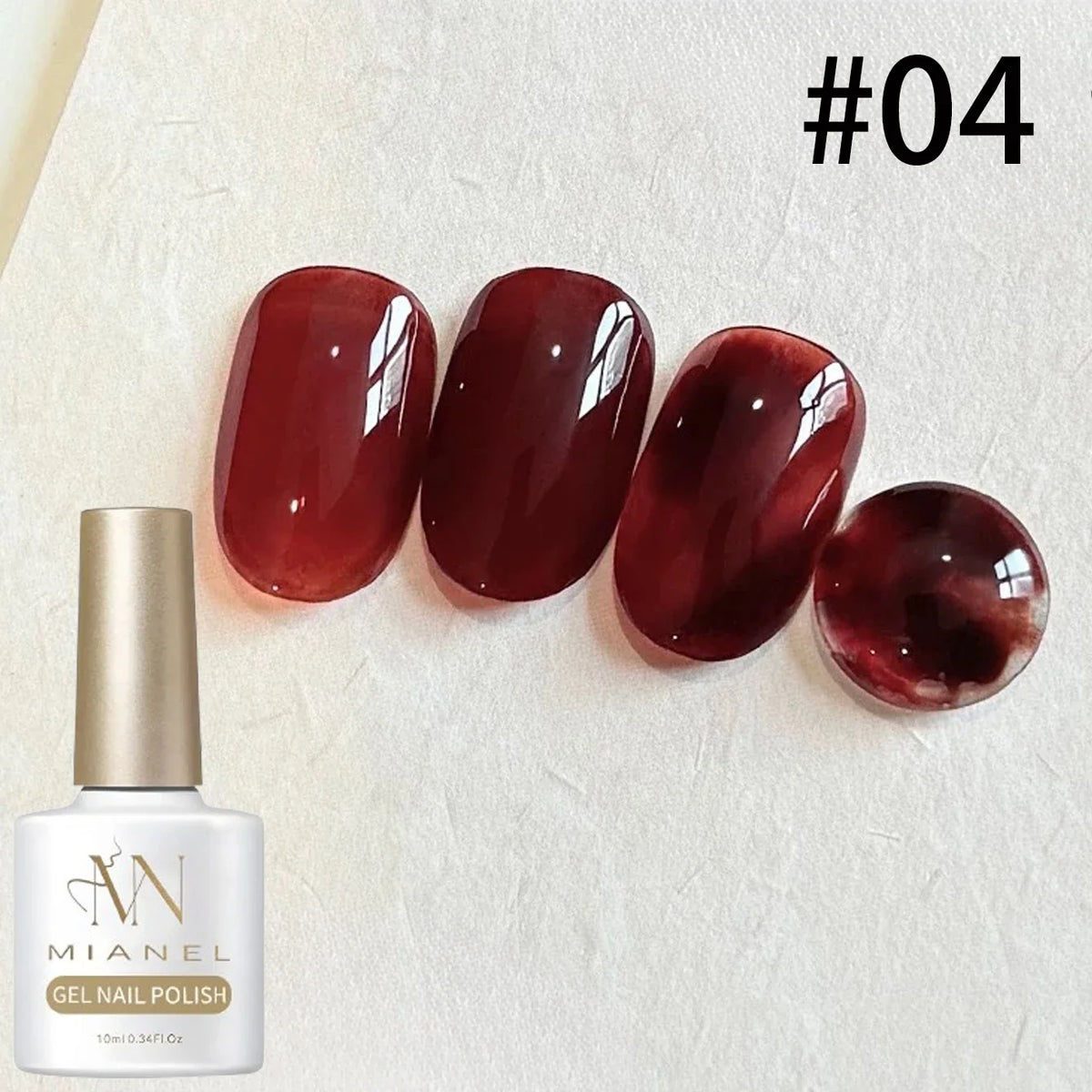 MIANEL 10ML Brown Amber Series Jelly Gel Nail Polish 2026 New Popular Ice Clear Caramel Nail Polish Black Nails 1-6pcs 25
