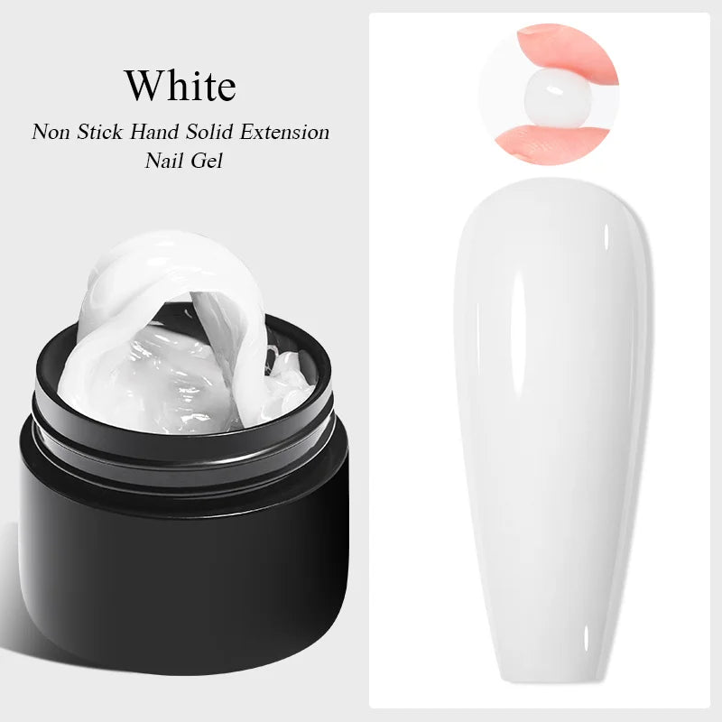 Milky White Nail Extension Gel Clear Nude Building UV Gel For Nails Finger Extensions Form Tips French Nails Manicure Nail Art 48