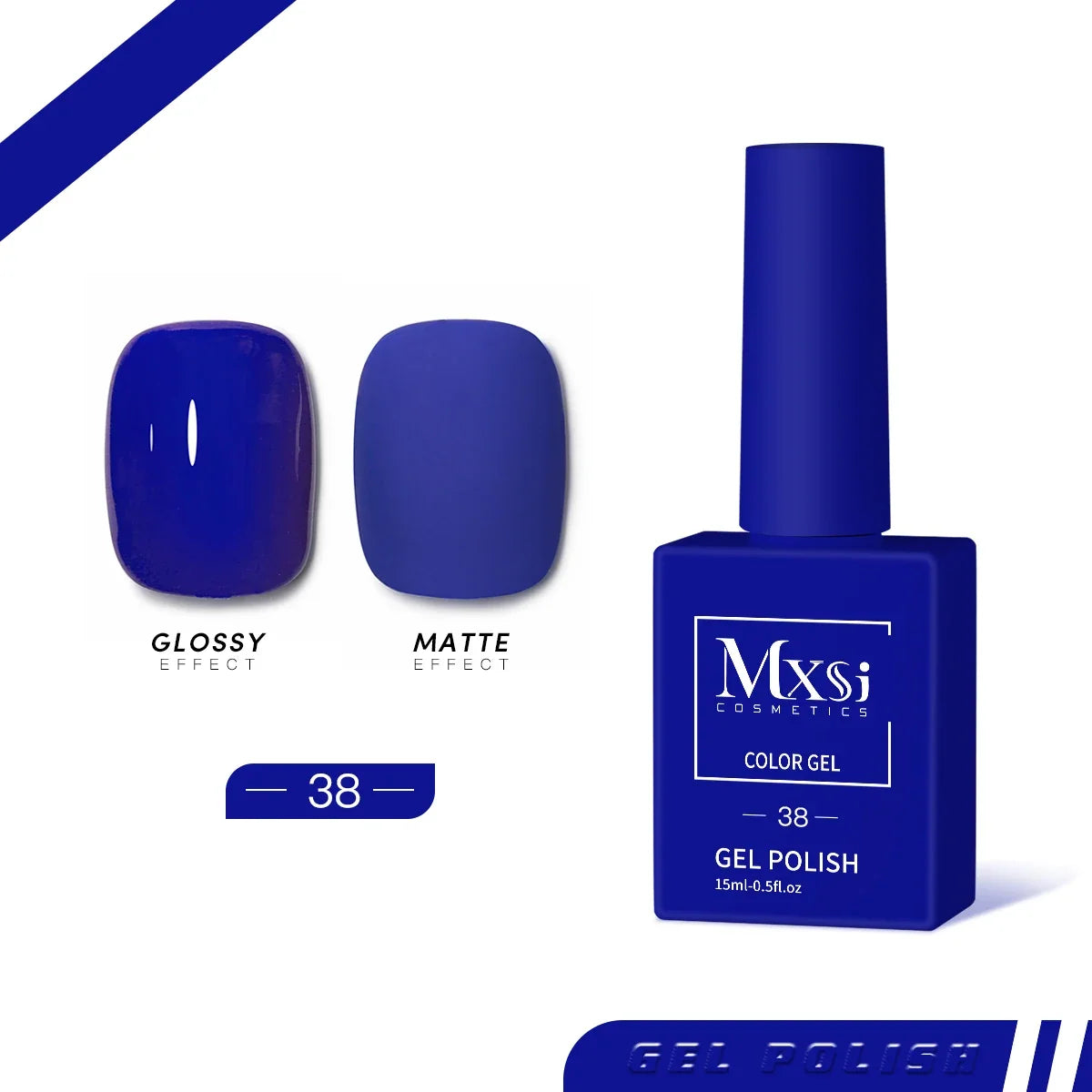 Mxsi 15ml Gel Nail Polish Neon Brown Royal Blue Red Green Pastal Nude Nail Art Varnish Gel Lacquer Top Coat UV Gel Nail Not Set 28