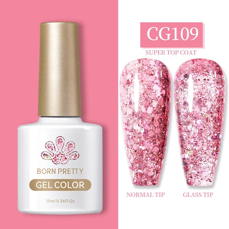 BORN PRETTY 10ml Clear Blooms Gel Polish UV LED Soak Off Nail Art Polish for Spreading Effect Marble Nail Polish Gel Painting 11