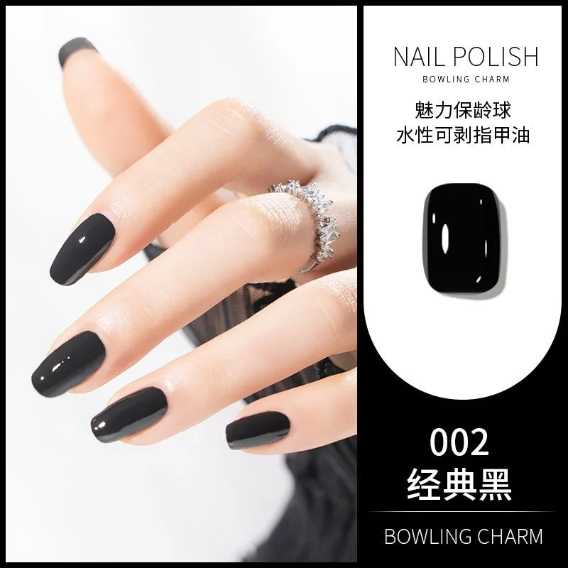 40 Colors New Nail Polish for Summer Water-based Quick Drying Tearable Nail Art Semipermanent Monochrome No Baking Lamp Varnish 32