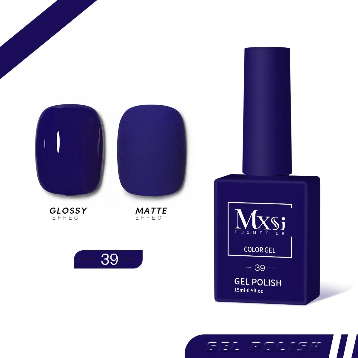 Mxsi 15ml Gel Nail Polish Neon Brown Royal Blue Red Green Pastal Nude Nail Art Varnish Gel Lacquer Top Coat UV Gel Nail Not Set 26