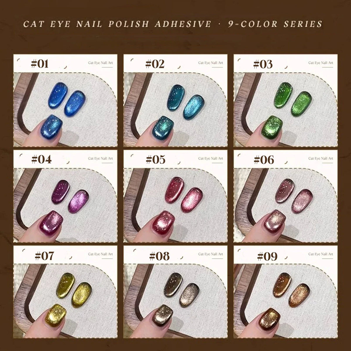 MIANEL 12ML Emperor Green Cat Eye Gel Nail Polish Whitenning Nails Green Nails Suitable For Nail Salons Nail Supplies  1-21pcs 36