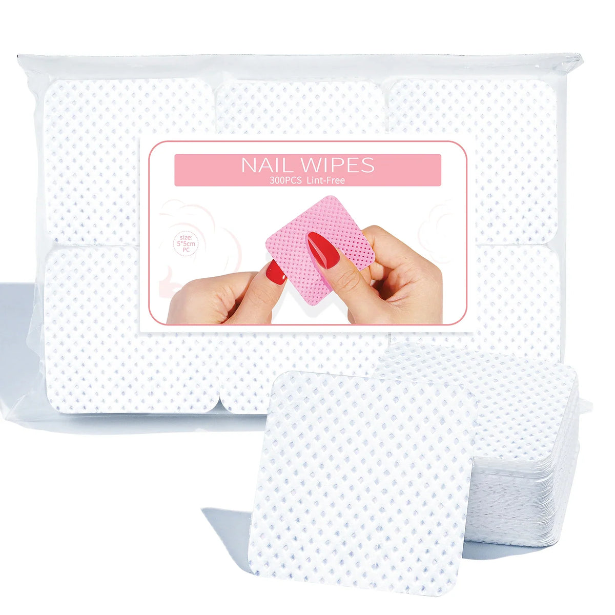 Nail Polish Remover Wipes Nail Cleaning Pads, Non Woven Nail Pads For Women Girl Beauty Salon 5