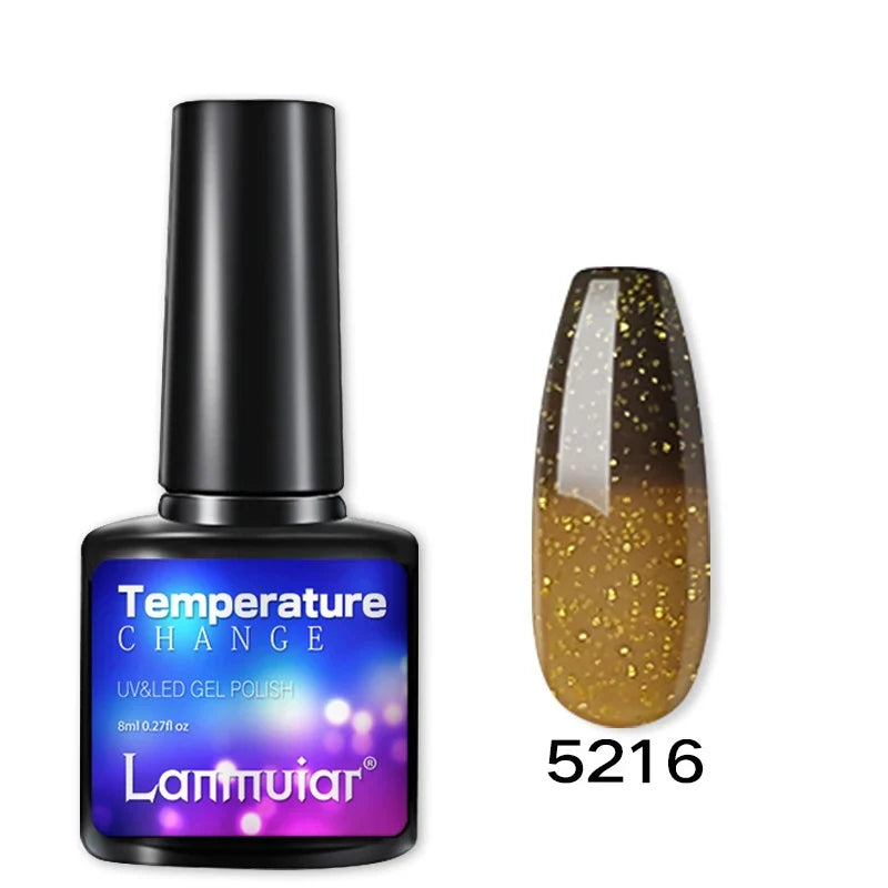 Temperature Color Changing Thermal Nail Polish Fast Drying Water-based Gradient Nail Varnish Manicure Supplies Nail Art 7