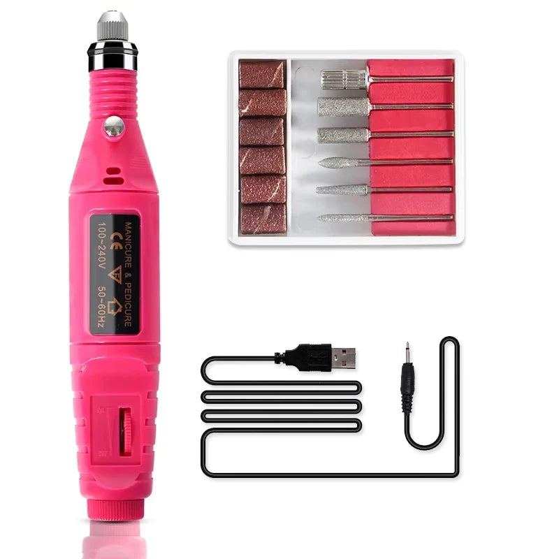 Gel Nail Polish Kit With UV Nail Lamp Electric Nail Drill Machine Soak OFF Gel Nail Kit Base&Top Coat Gel Polish Nail Tool Set 3