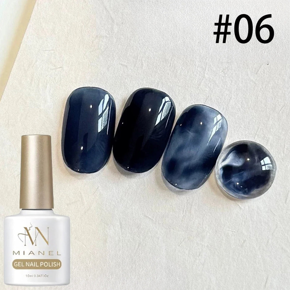 MIANEL 10ML Brown Amber Series Jelly Gel Nail Polish 2026 New Popular Ice Clear Caramel Nail Polish Black Nails 1-6pcs 18