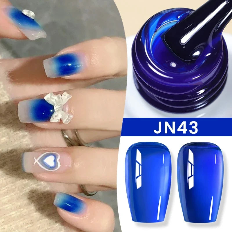 BORN PRETTY 83 Colors 10ml Jelly Nude Gel Nail Polish Autumn Amber Semi Transparent Manicure Soak off UV LED Nails Gel Varnish 49