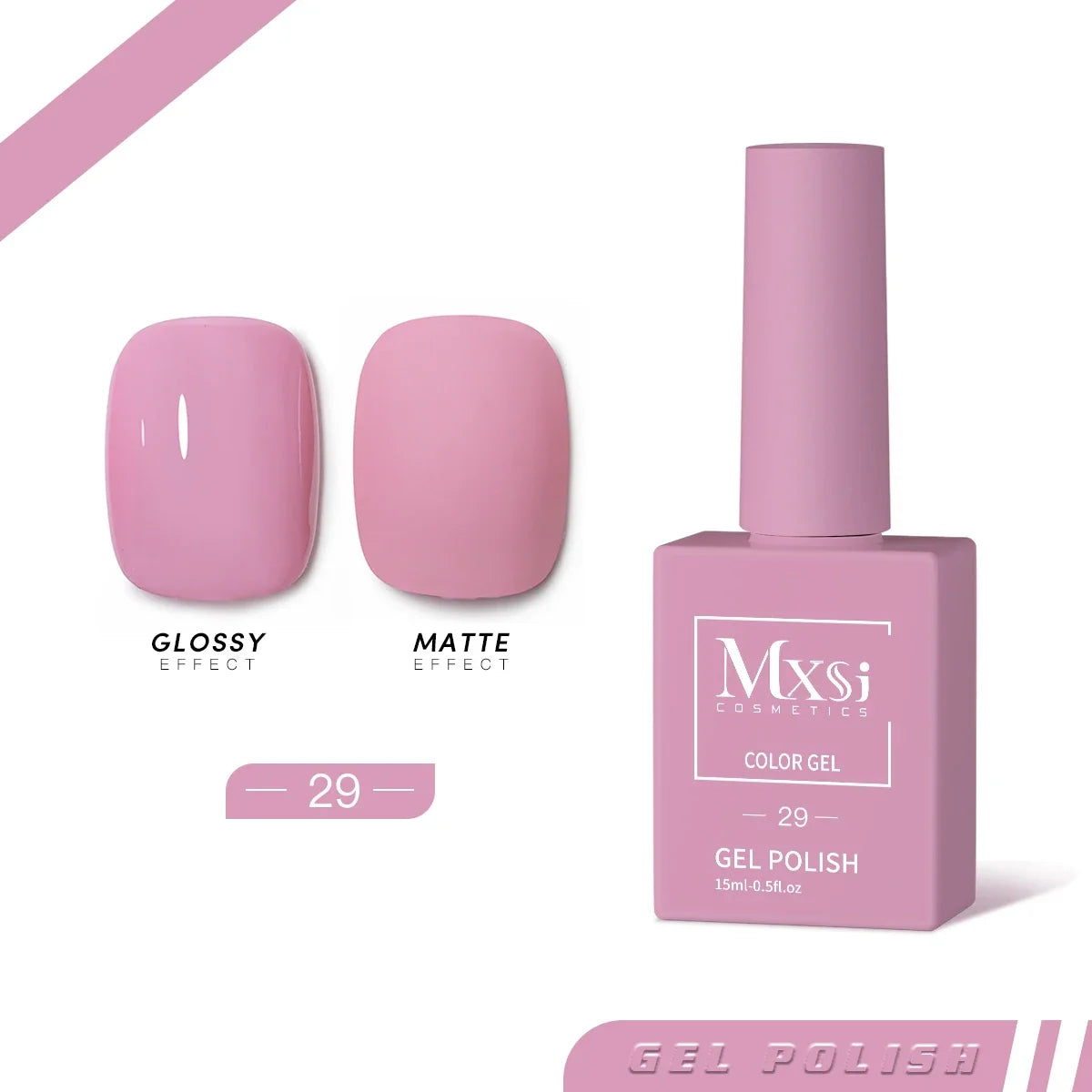 Mxsi 15ml Gel Nail Polish Neon Brown Royal Blue Red Green Pastal Nude Nail Art Varnish Gel Lacquer Top Coat UV Gel Nail Not Set 47