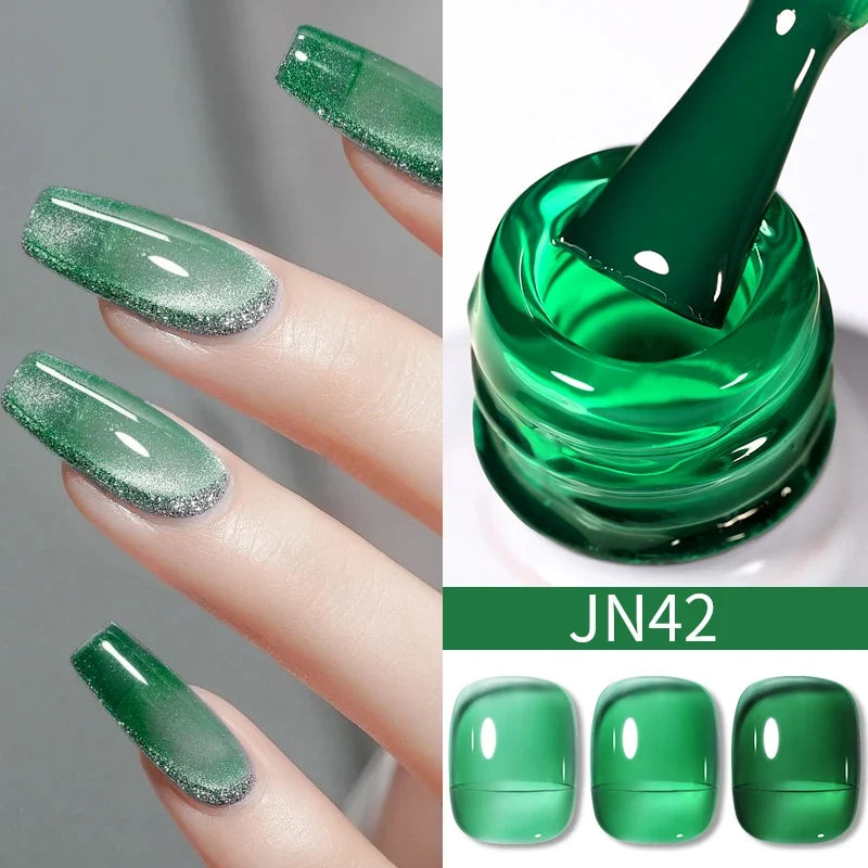 BORN PRETTY 10ml Blood Red Jelly Gel Nail Polish Halloween Nails Art Gel Polish Sheer Translucent Nail Gel for Winter Manicure 68