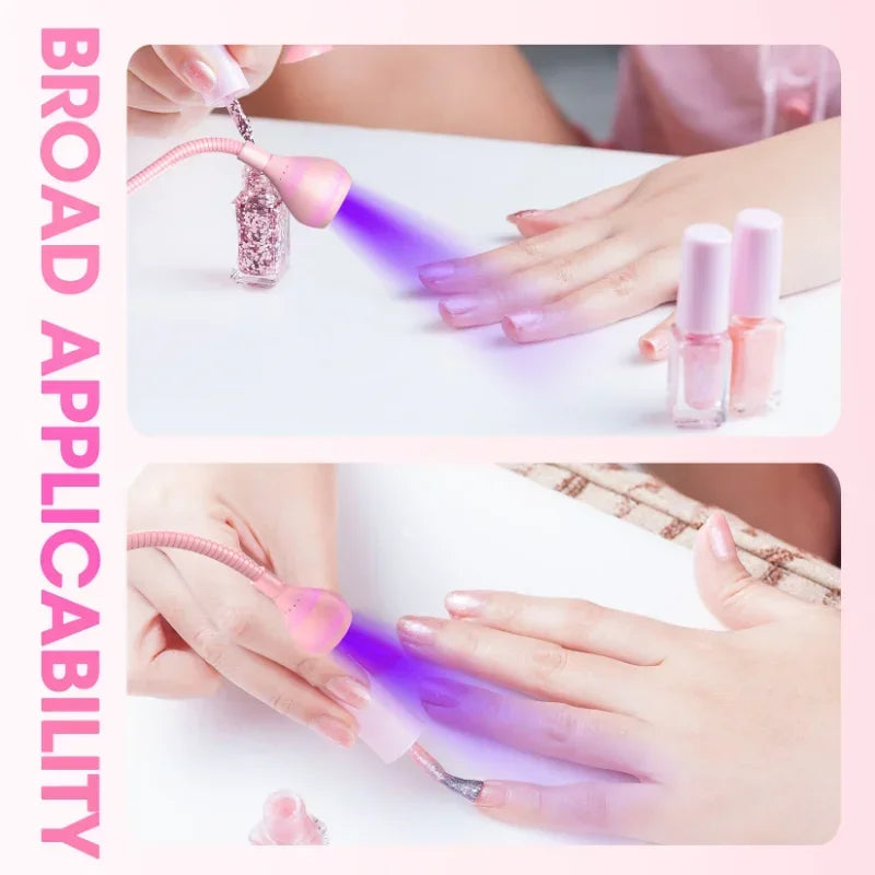 Nail Dryer Light UV Nail lamp 395nm Wavelength Clip-on Desk Mini USB For Gel Nails ongle Manicure Salon Tools 4