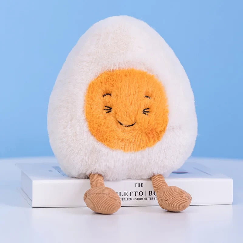 Cute Cartoon Egg & Toast Plush Toy – Breakfast Expression Stuffed Doll Pillow | Soft Baby Comfort Toy & Christmas Gift 19