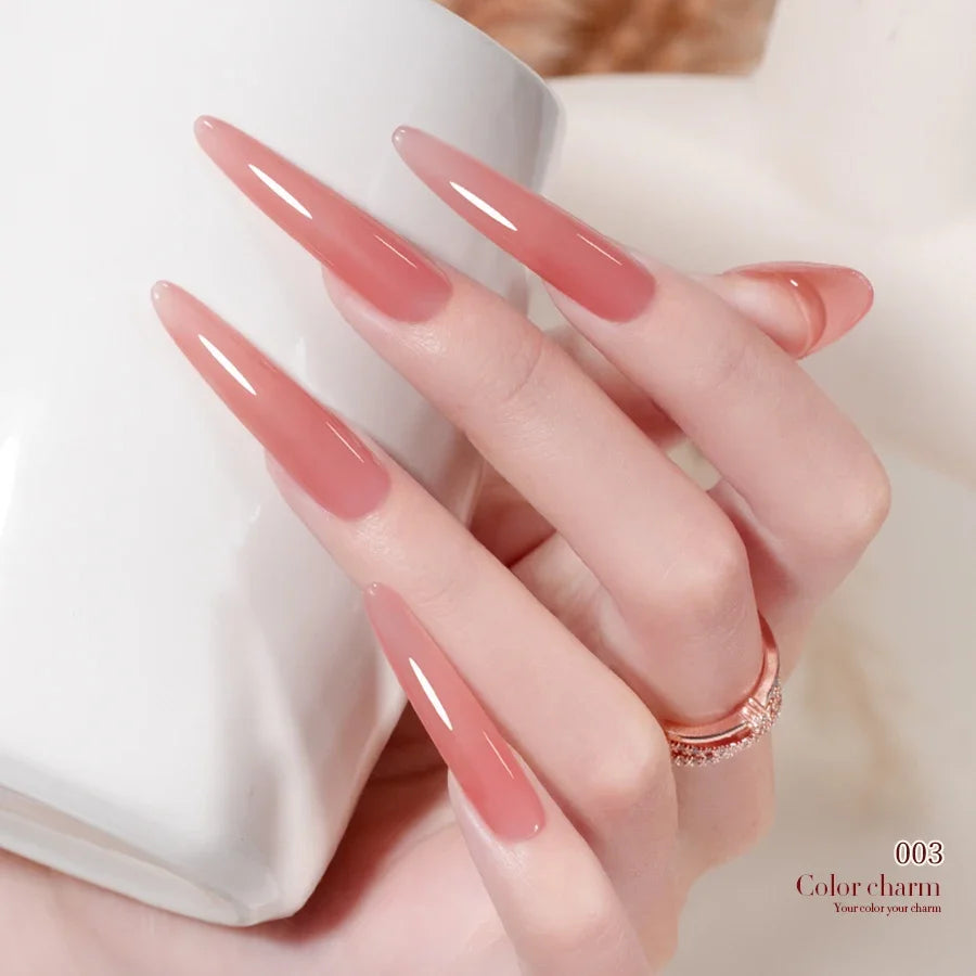 RS NAIL Jelly Transparent Gel Nail Polish 10g Summer Nude Pink Gel Polish Semi Permanent Soak Off UV LED Varnish Jade Nail Gel 5