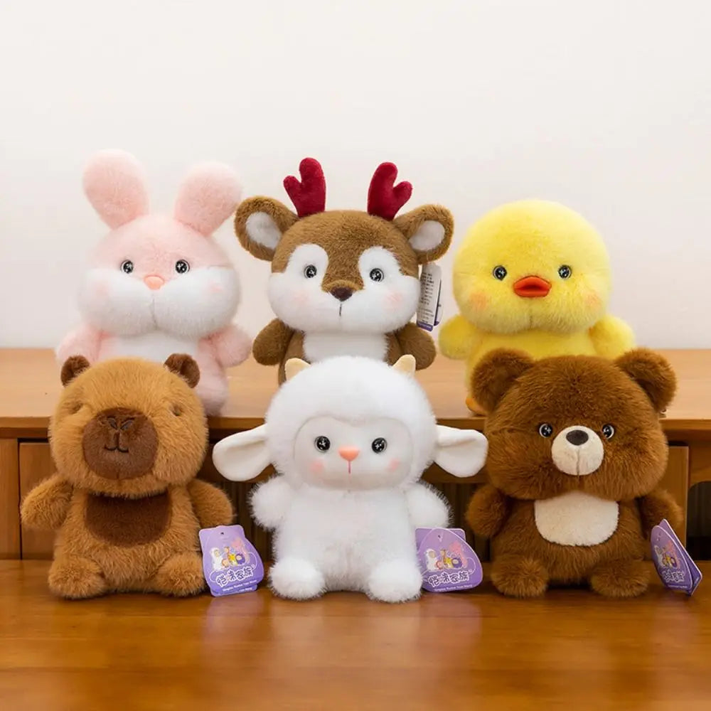 Cute 16cm Plush Companion Doll Capybara Elephant Stuffed Animal Pillow Plush Bear Animal Plush Toy Sleeping Gift 4