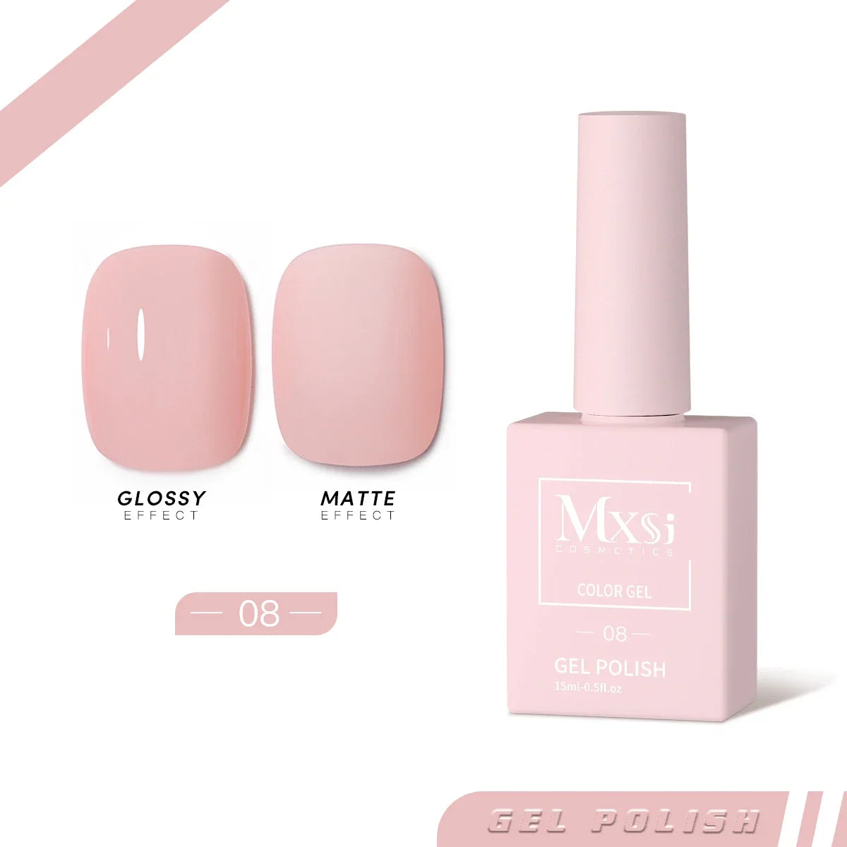 Mxsi 15ml Gel Nail Polish Neon Brown Royal Blue Red Green Pastal Nude Nail Art Varnish Gel Lacquer Top Coat UV Gel Nail Not Set 46