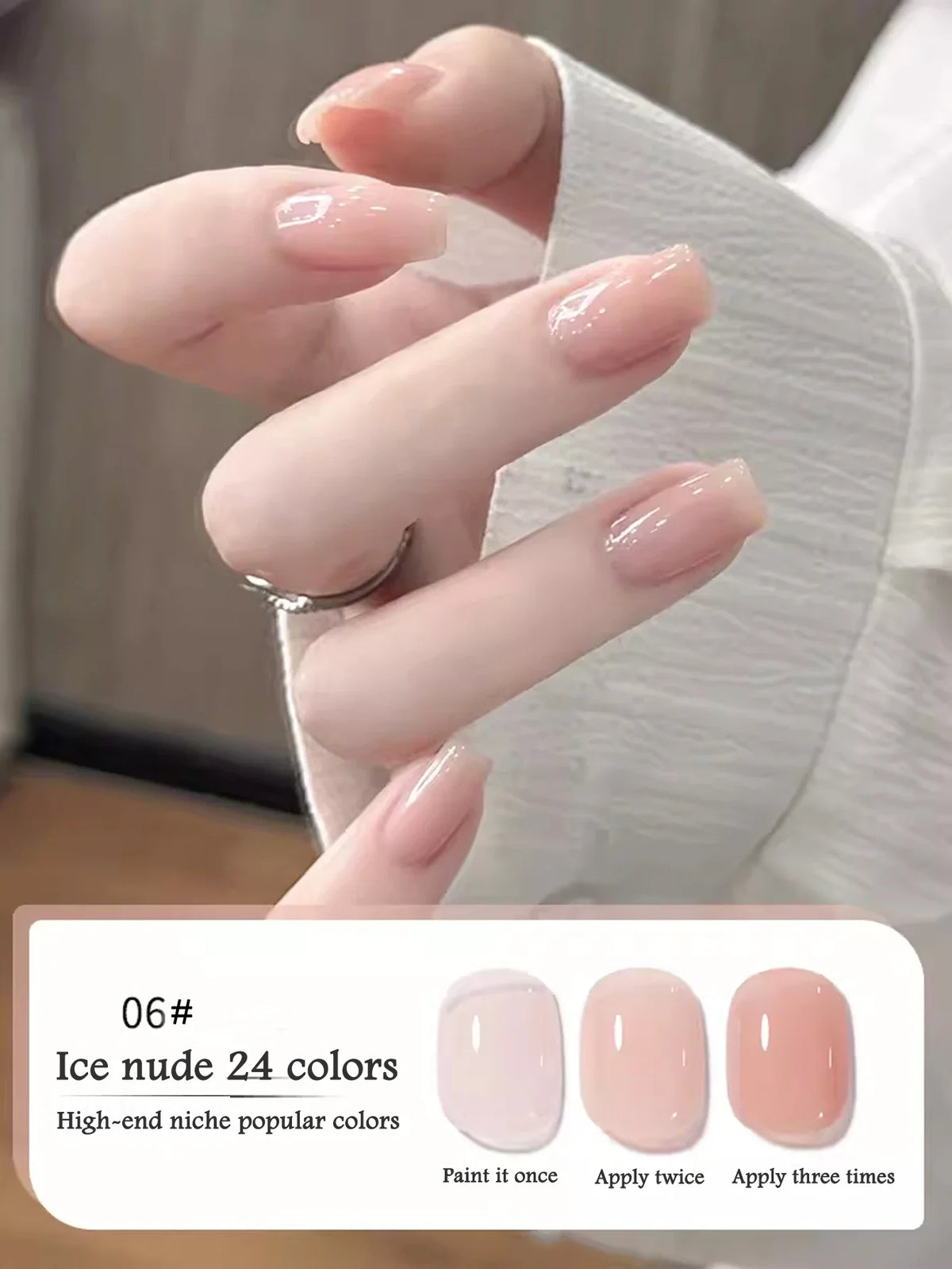 10ML 1-24PCS Milk White Jelly Gel Nail Polish Nail Art 2026 New Popular Nail Supplies UV LED Light Nails Black Red Nails 29
