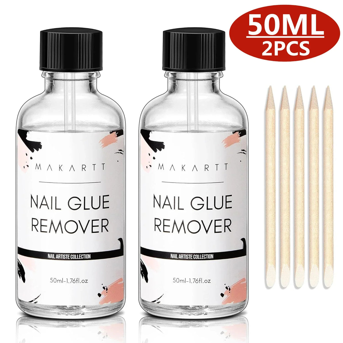 Nail Glue Remover Glue Off for False Nails , Makartt Press ON Nails Glue Remover Fake Nail Adhesives Remover Nail Glue Debonder 10