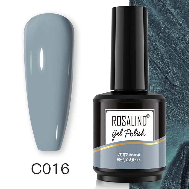ROSALIND 7ml/15ml Summer Green Gel Nail Polish Semi Permanent Nail Art Manicure Soak Off Top Base Matt Hybrid Varnishes UV Gel 78
