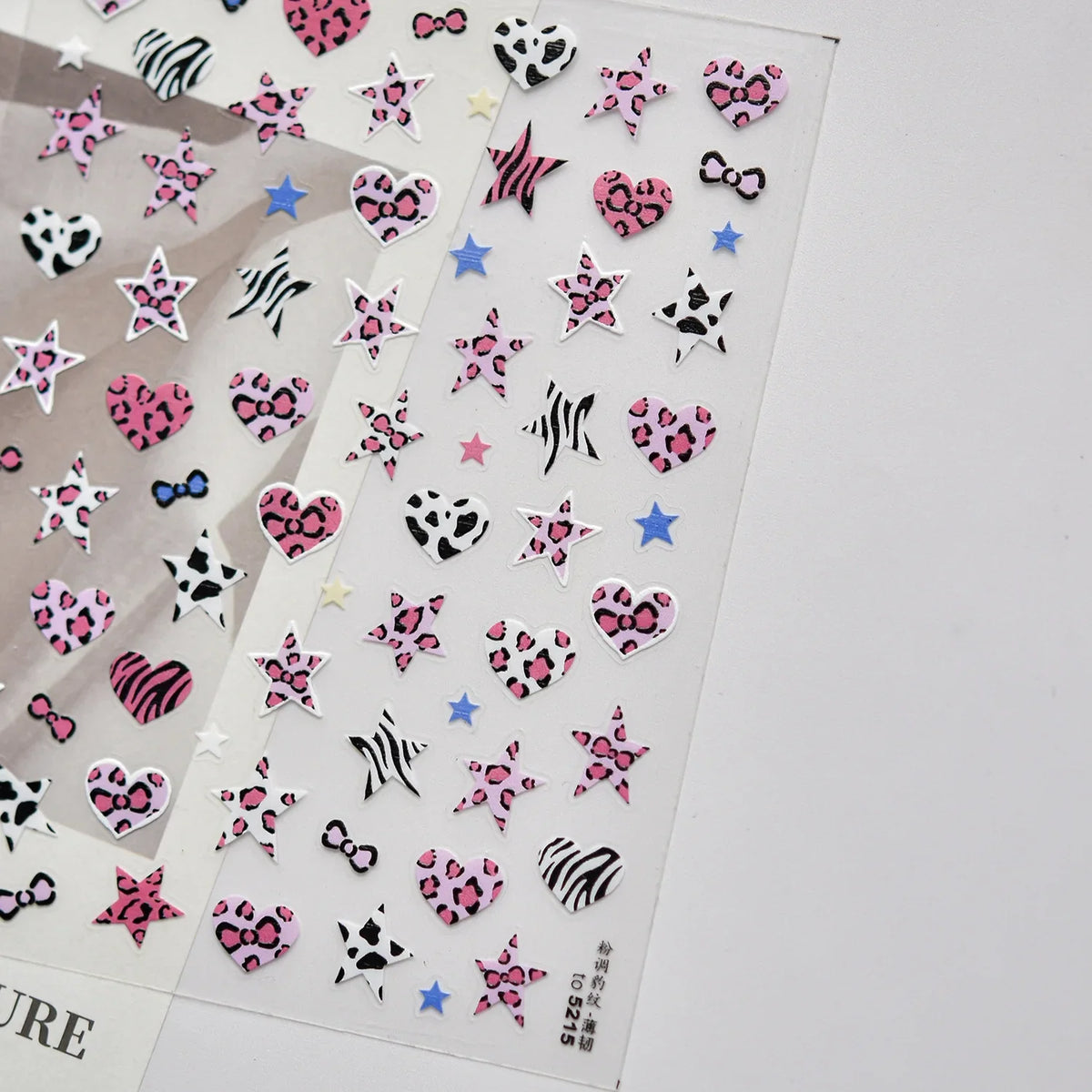 Autumn Winter Leopard Print Bow Nail Art Stickers 3D Thin Tough Nail Sticker Cute Bow Self Adhesive Nails Decorations Decals DIY 28